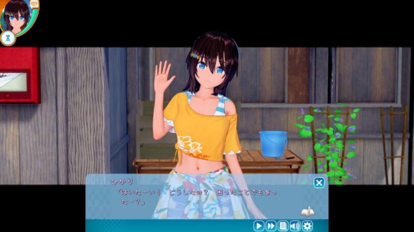 方言で元気よく挨拶するひかり