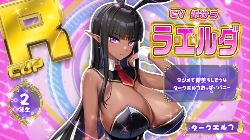 ラエルダ・レ・ファイルーダのキャラ紹介。種族はダークエルフ、おっぱいはRカップ